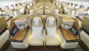 First New-look Emirates 777 Takes Flight