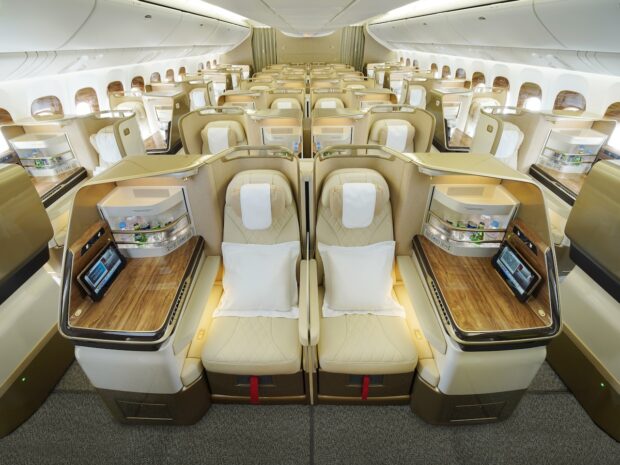 First New-look Emirates 777 Takes Flight